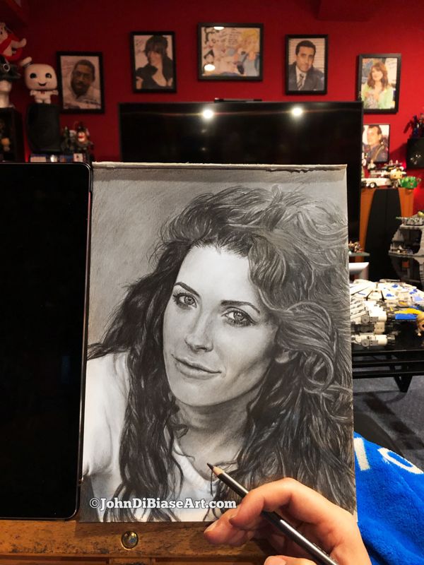 Bridget Regan (Hair) Original Drawing (NOT a print) 9x12