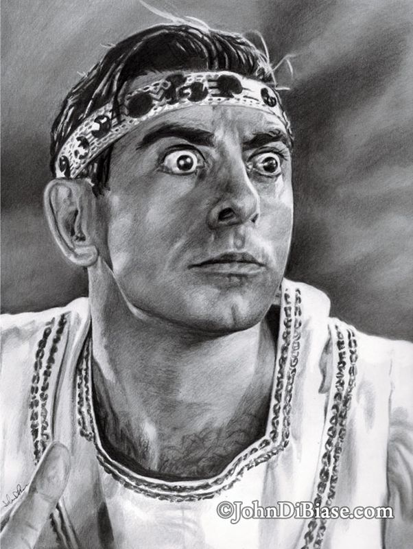 Eddie Cantor in Roman Scandals Original Drawing (NOT a Print) [2014] 9x12
