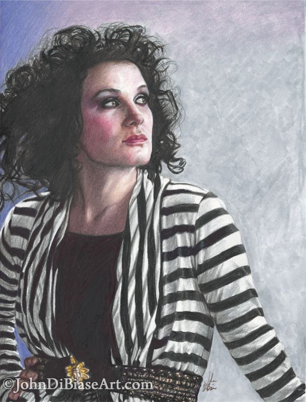 Plumb Colored Pencil Drawing Print (8.5" x 11")