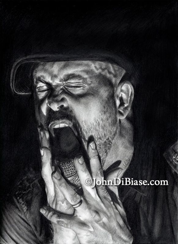 Andrew Schwab of Project 86 Pencil Drawing Print (8.5" x 11")