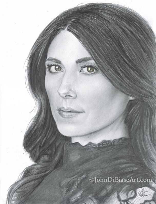 ORIGINAL Pencil Drawing of Jewel Staite (9 x 12) - NOT A PRINT