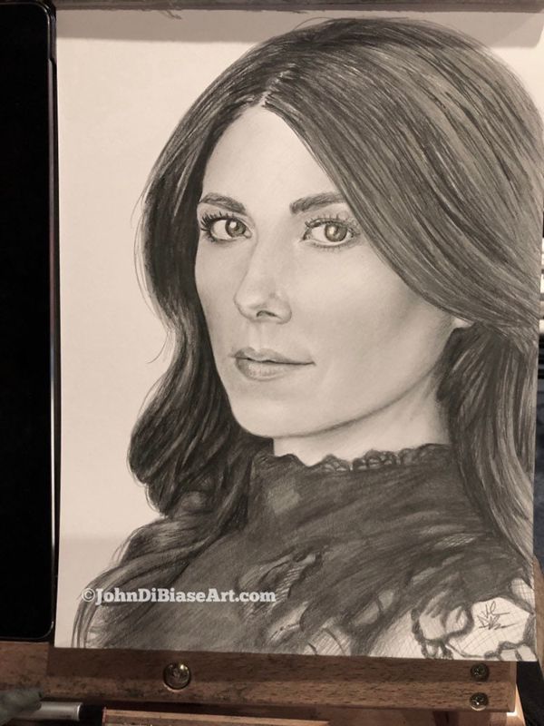 ORIGINAL Pencil Drawing of Jewel Staite (9 x 12) - NOT A PRINT