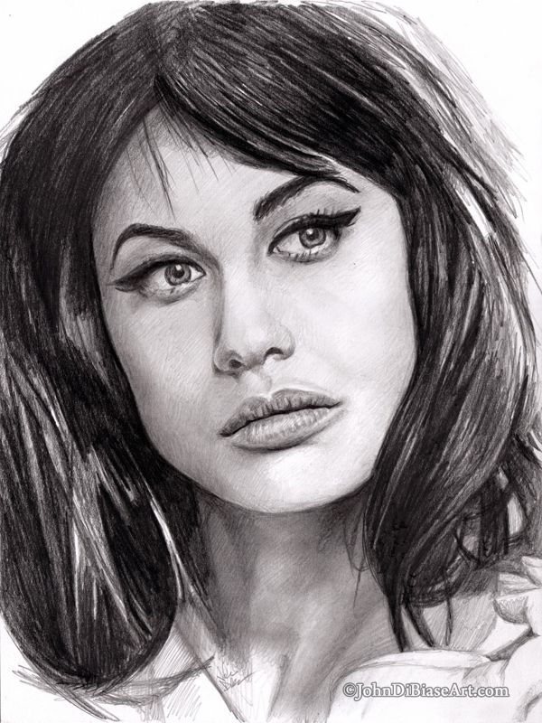 Olga Kurylenko Portrait Original Drawing (NOT a print)