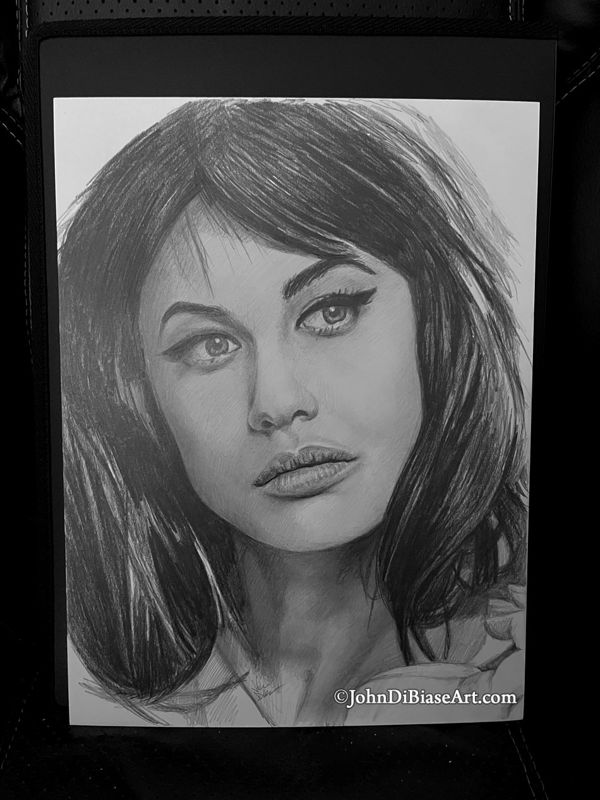 Olga Kurylenko Portrait Original Drawing (NOT a print)