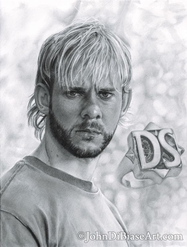 Dominic Monaghan as Charlie Pace from LOST Original Drawing (NOT a print) 9x12
