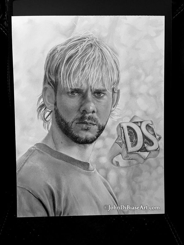 Dominic Monaghan as Charlie Pace from LOST Original Drawing (NOT a print) 9x12