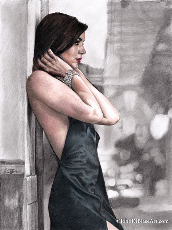 Ana De Armas as Paloma in "No Time To Die" Drawing Print 8.5 x 11