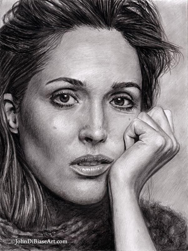 Rose Byrne Graphite Drawing Print 8.5 x 11