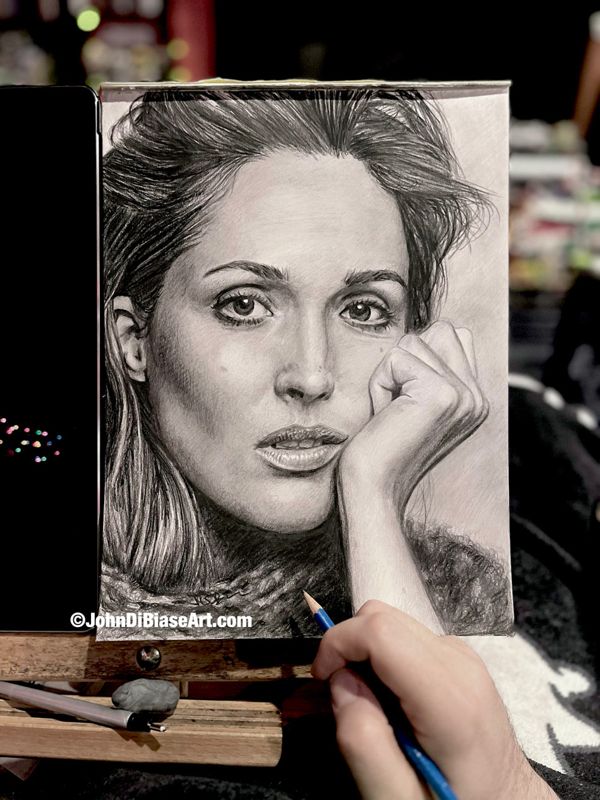 Rose Byrne Graphite Pencil Drawing (NOT a print) 9x12
