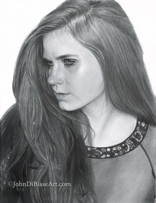 Amy Adams Pencil Drawing Print (8.5 x 11)