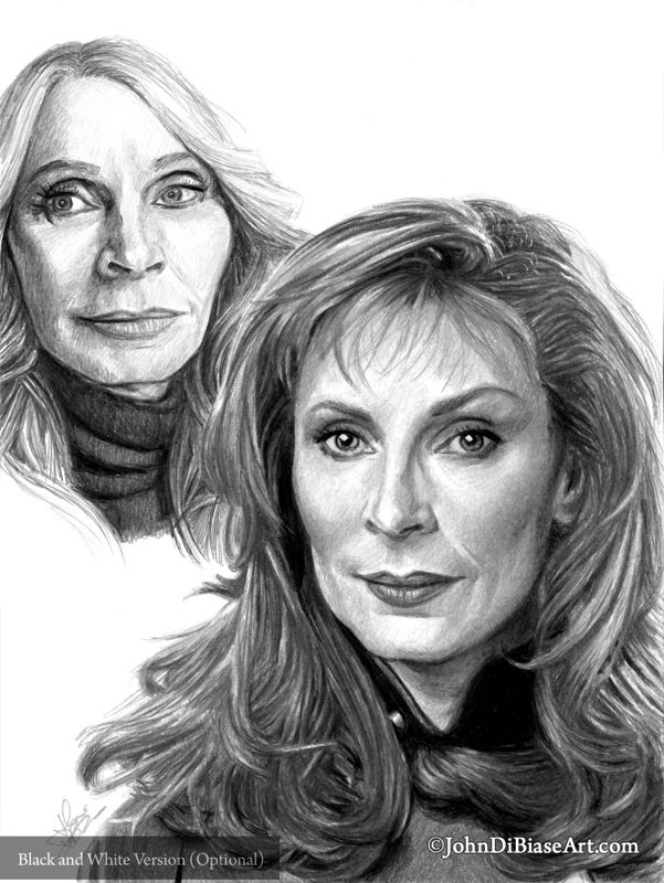 Dr. Beverly Crusher from Picard and Star Trek: TNG (Gates McFadden) Colored Pencil Drawing Print 8.5 x 11