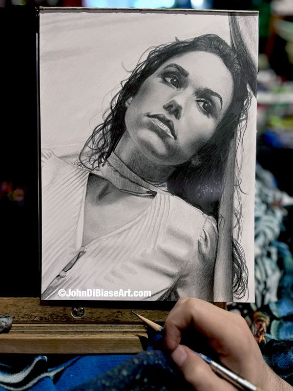 Grace Caroline Currey (Grace Fulton) Original Graphite Drawing (NOT a print) 9x12