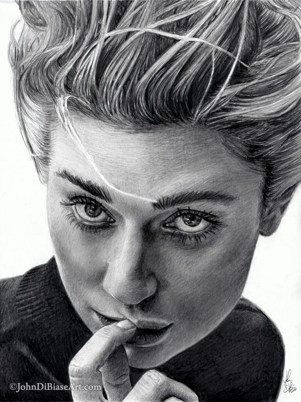 Elizabeth Debicki Drawing Print 8.5 x 11