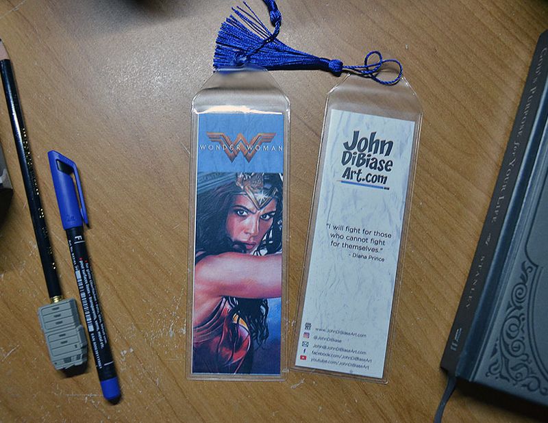 Wonder Woman 7.75 x 2.30 Bookmark with Tassel