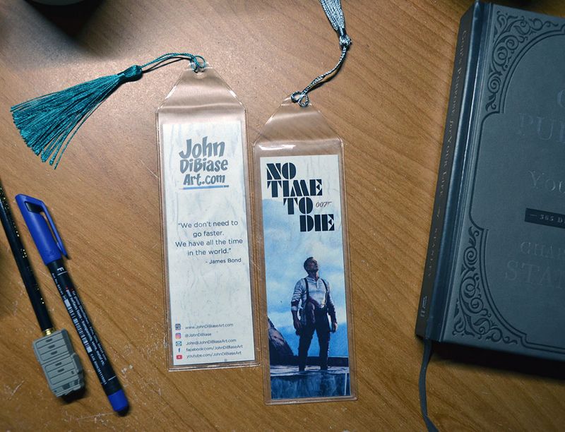 James Bond 007 "No Time to Die" 7.75 x 2.30 Bookmark with Tassel