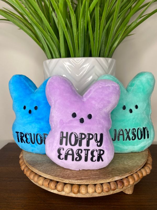 Plush Personalized Easter Bunnies