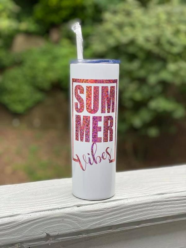 Summer Vibes Skinny 20oz. Tumbler