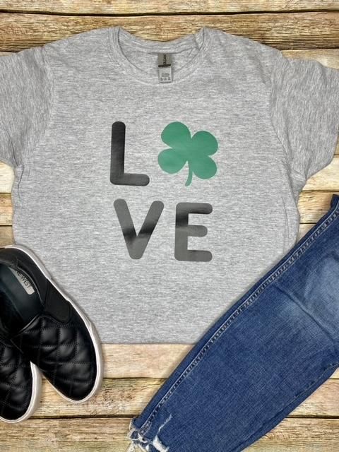 Shamrock LOVE T-Shirt-Adult