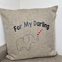 For My Darling Elephant Pillow