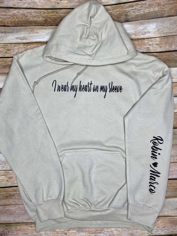 I wear my Heart on my Sleeve Hoodie