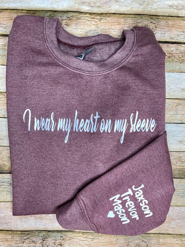 I wear my Heart on my Sleeve Hoodie