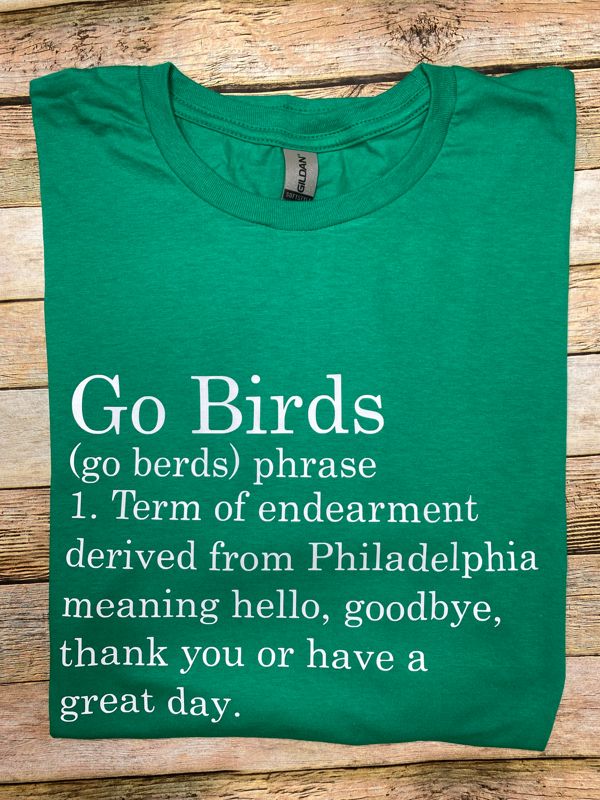 Go Birds Definition Adult Tee
