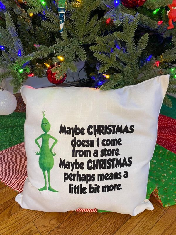 Grinch Pillow