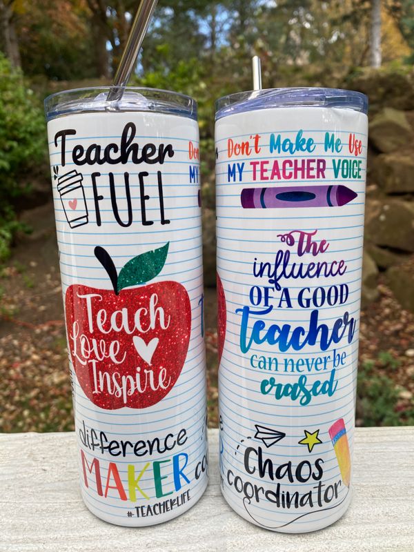 Teach, Love, Inspire  20 oz Skinny Tumbler