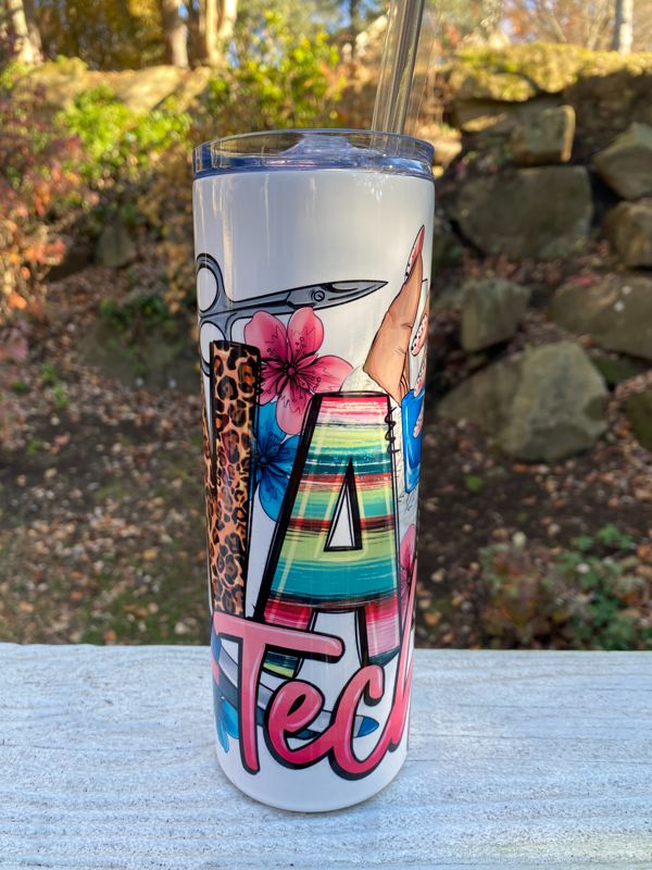 Nail Tech 20 oz Skinny Tumbler
