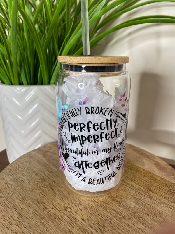 Perfectly Imperfect Glass Beer Can