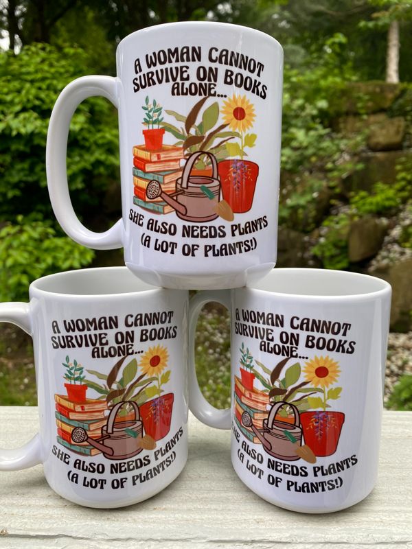 A Woman Can't Survive on Books Alone Mug