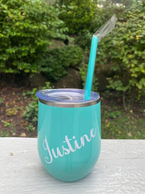 Personalized Insulated Wine Glass