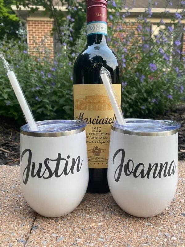 Personalized Insulated Wine Glass