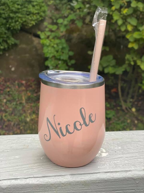 Personalized Insulated Wine Glass
