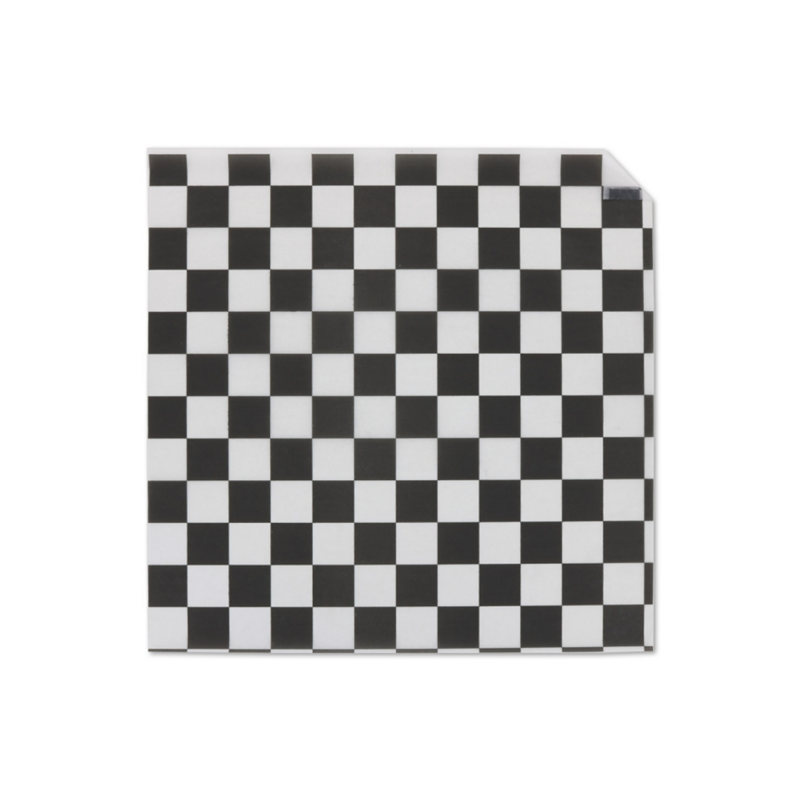 1M 12x12 Black Checker Dry Wax