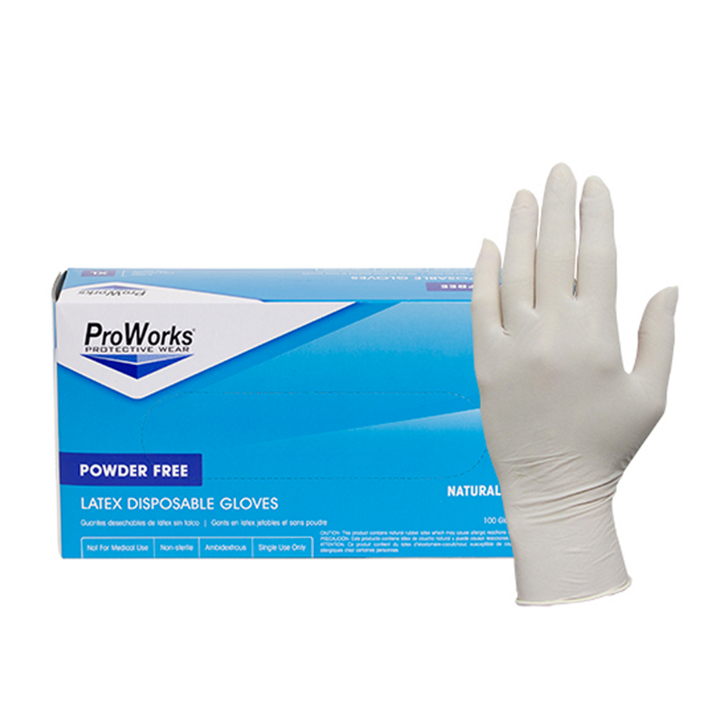 Gloves Latex powdered free 100 per box X-LARGE