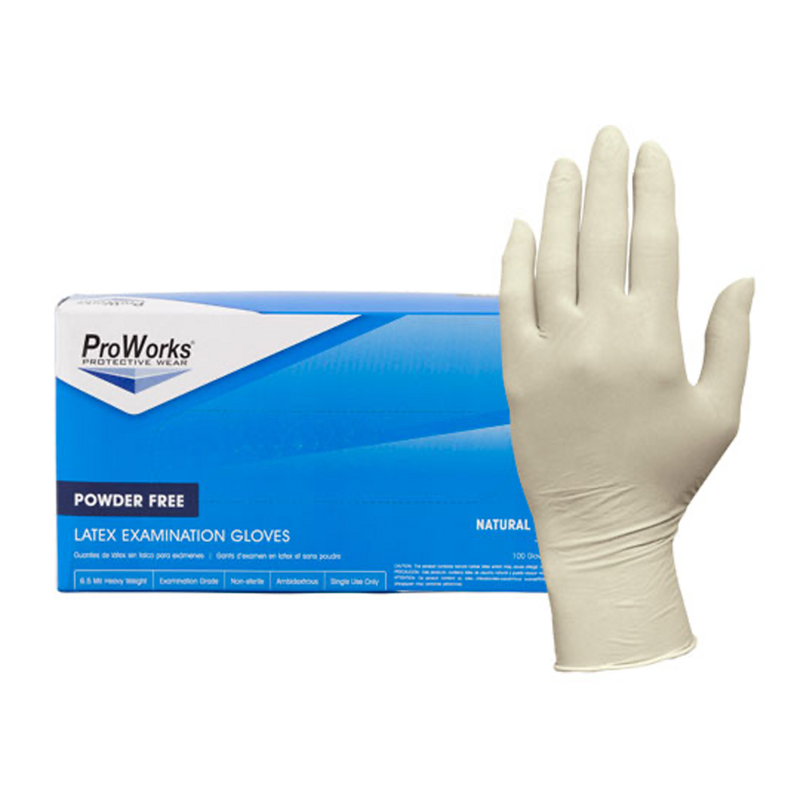 Gloves Total Grip P-F Latex, Natural, LARGE