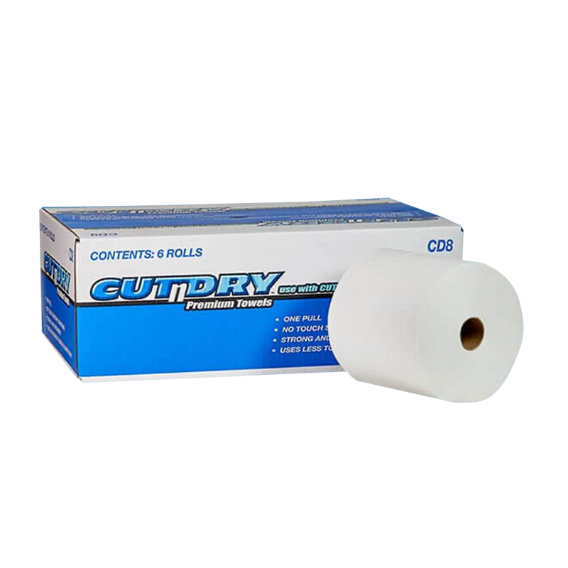 6rls 8"x700' Bleached Roll Towel