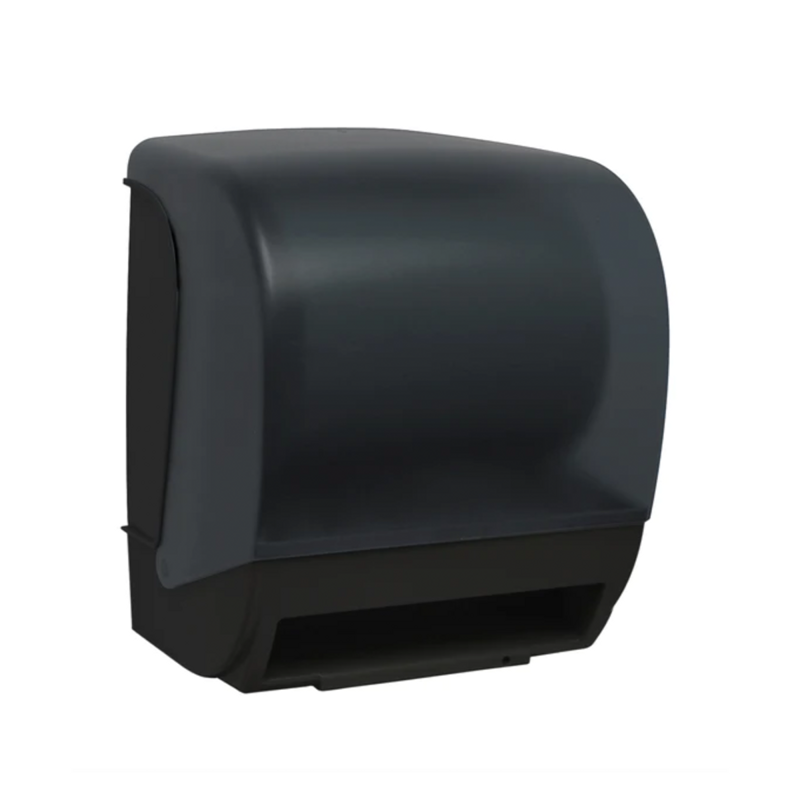 1 ea Inspire Dark Translucent Electronic Hands Free Roll Towel Dispenser