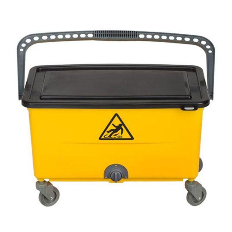 Yellow Rectangle Bucket w/Mop Press