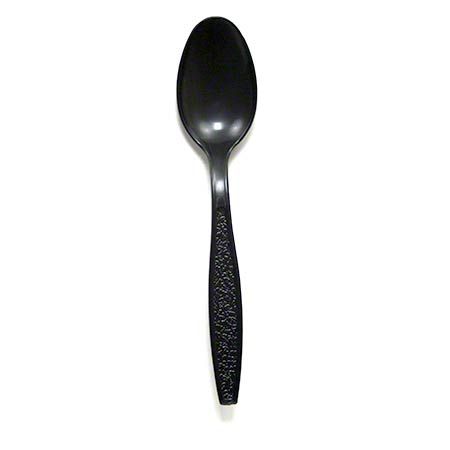 Empress Heavy Weight Spoon Polypro Black Dense Pack 1000 / cs