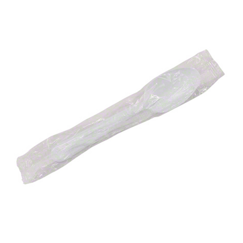 1000/cs White Tea Spoon Wrapped Hvy Weight