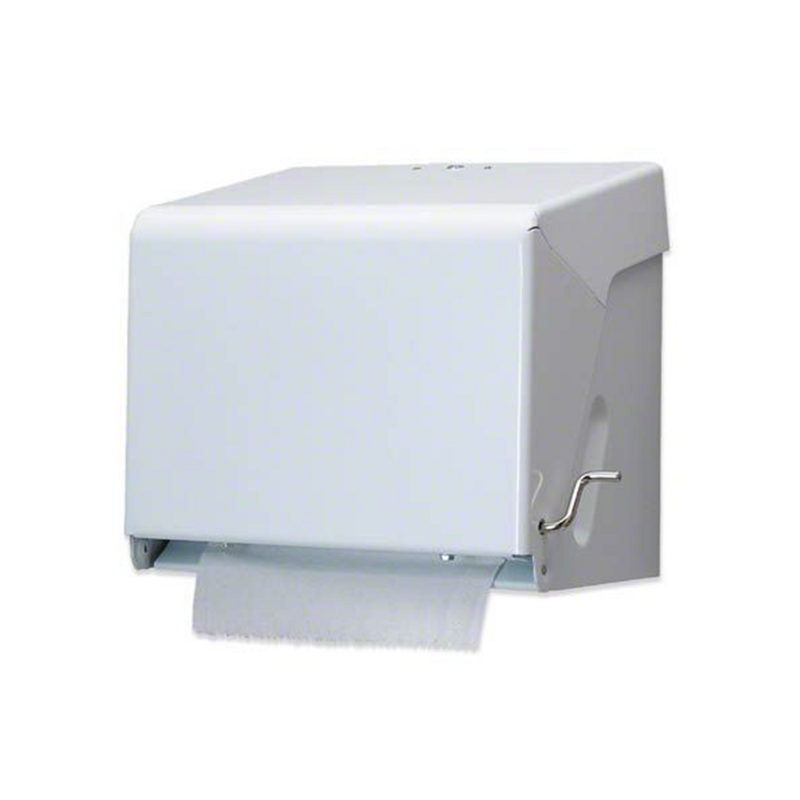 Crank Paper Towel Roll Dispenser by GP PRO (Georgia-Pacific), White, 56201, 10.75" W x 8.5" D x 10.625" H