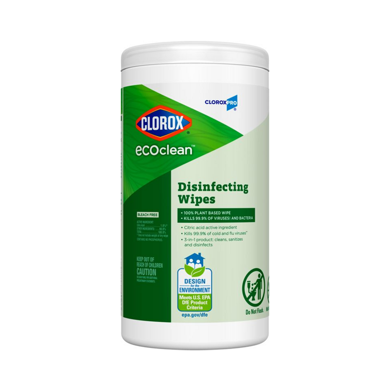 6/75 Clorox EcoClean Disinfecting Wipes