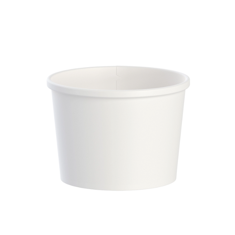 20/25 Solo 12oz Paper Hot Food Container White