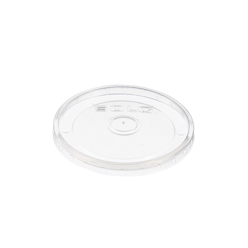 10/100 Vented Flat Lid for Solo 6oz and 10oz Paper Food Container