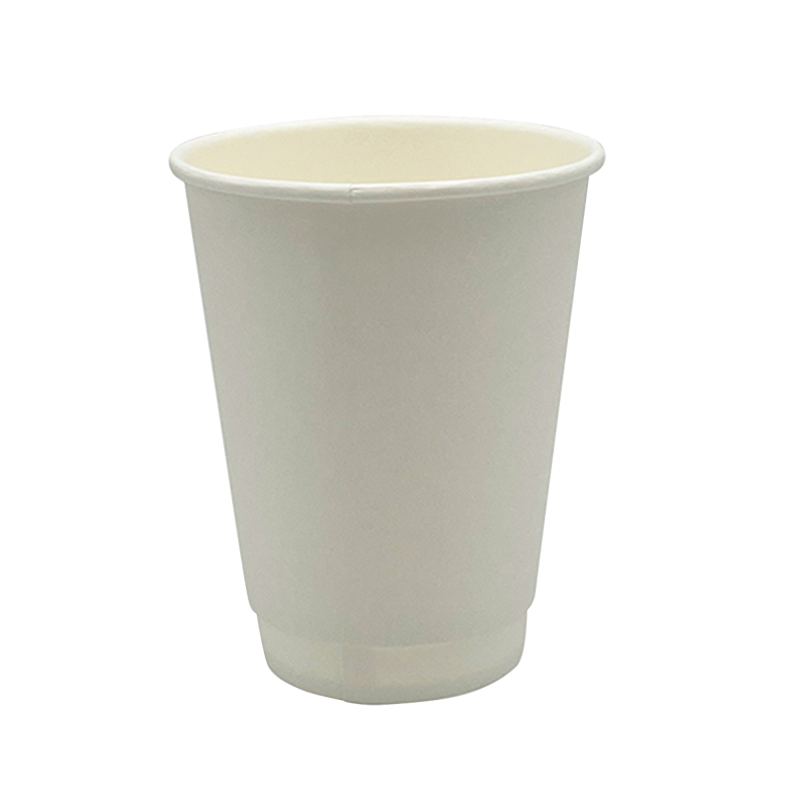 1000/cs 12 oz Kraft Double Wall Paper Hot Cup