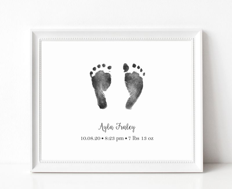 Baby Footprint Art