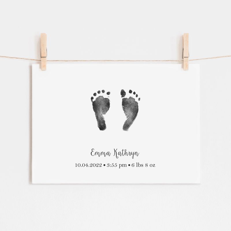 Baby Footprint Art