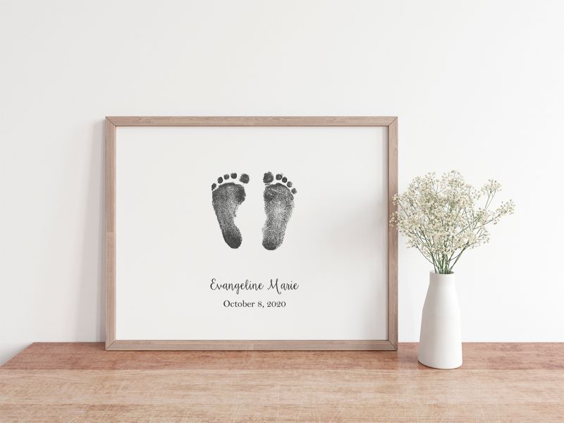 Baby Footprint Art